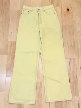 Ganni Women’s Magny Overdyed Bleach Denim Wide Leg Jeans